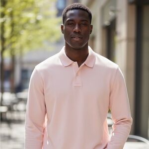 J Crew Polo Shirt Mens XL Pink Oarsman Classic Fit Timeless Preppy Work